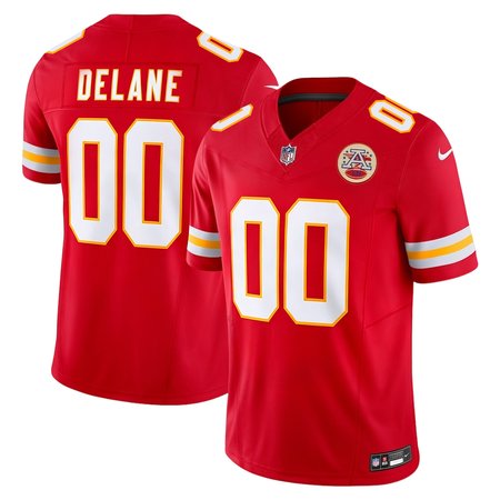 Men's Kansas City Chiefs Mansoor Delane Red 2026 NFL Draft Vapor F.U.S.E. Limited Jersey