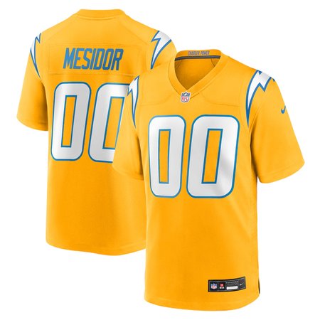 Men's Los Angeles Chargers Akheem Mesidor Gold 2026 NFL Draft Game Jersey
