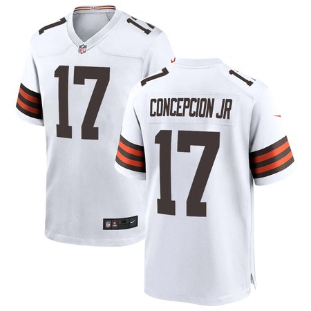 Men's Cleveland Browns KC Concepcion White 2026 NFL Draft Game Jersey