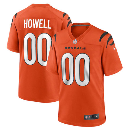 Youth Cincinnati Bengals Cashius Howell Orange 2026 NFL Draft Game Jersey