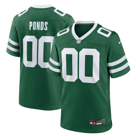 Men's New York Jets D'Angelo Ponds Green 2026 NFL Draft Game Jersey