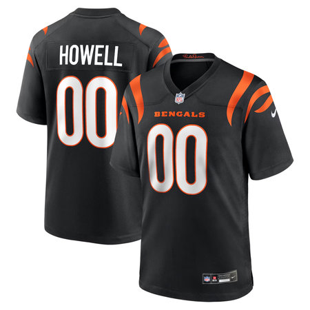 Men's Cincinnati Bengals Cashius Howell Black 2026 NFL Draft Game Jersey