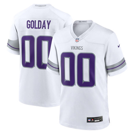Youth Minnesota Vikings Jake Golday White 2026 NFL Draft Game Jersey