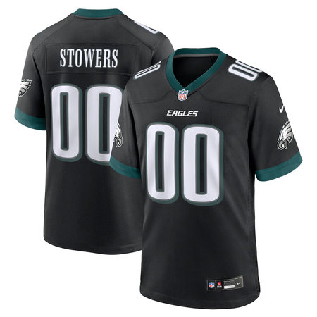 Men's Philadelphia Eagles Eli Stowers Black 2026 NFL Draft Game Jersey