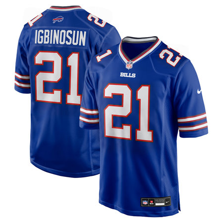 Youth Buffalo Bills #21 Davison Igbinosun Royal 2026 NFL Draft Game Jersey