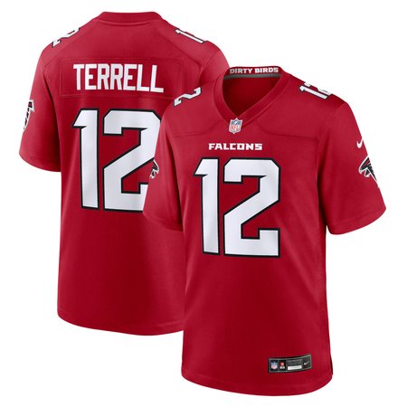Youth Atlanta Falcons Avieon Terrell Red 2026 NFL Draft Game Jersey