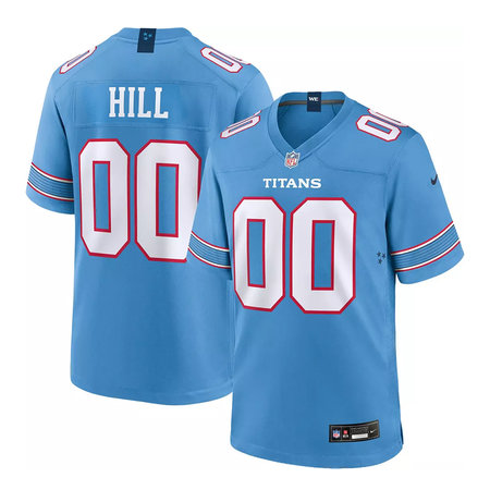Youth Tennessee Titans Anthony Hill Blue 2026 NFL Draft Game Jersey