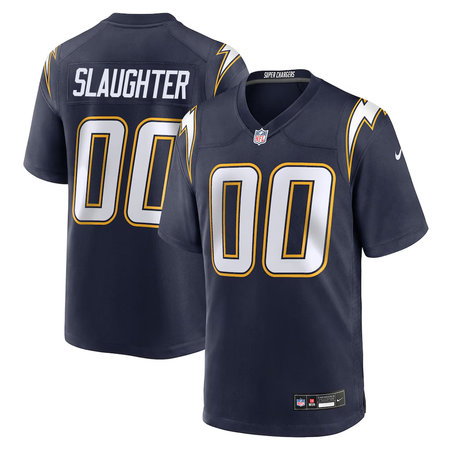 Men's Los Angeles Chargers Jake Slaughter Navy 2026 NFL Draft Game Jersey