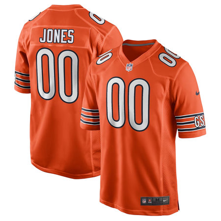 Youth Chicago Bears Logan Jones Orange 2026 NFL Draft Game Jersey