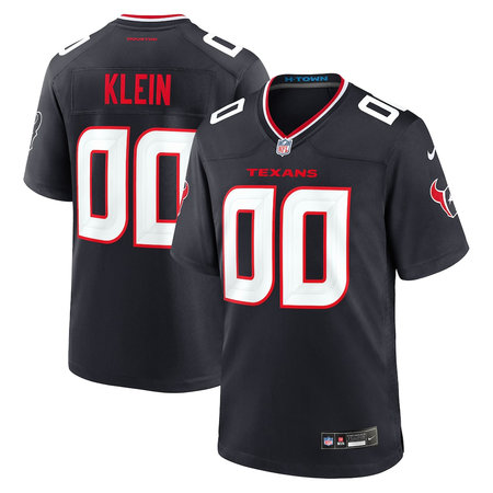 Men's Houston Texans Marlin Klein Black 2026 NFL Draft Game Jersey