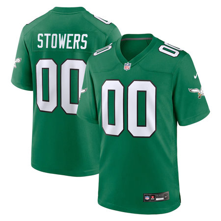 Men's Philadelphia Eagles Eli Stowers Green 2026 NFL Draft Game Jersey