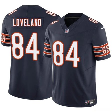 Men's Chicago Bears #84 Colston Loveland Navy 2025 Draft F.U.S.E. Vapor Untouchable Limited Stitched Football Jersey