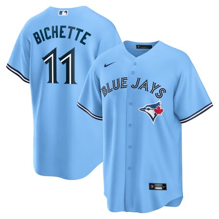 Men's Toronto Blue Jays #11 Bo Bichette Nike Powder Blue Alternate Replica Player Name Jersey