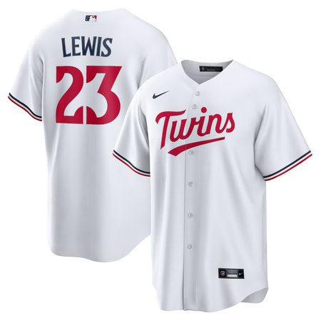 Men's Minnesota Twins #23 Royce Lewis Nike White Replica Player Jersey
