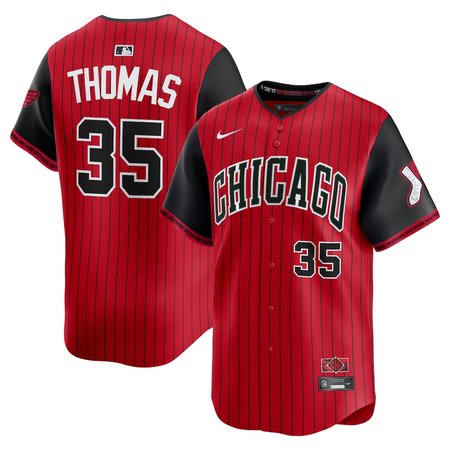 Youth Chicago White Sox #35 Frank Thomas Nike Red/Black 2025 City Connect Limited Retired Player Jersey