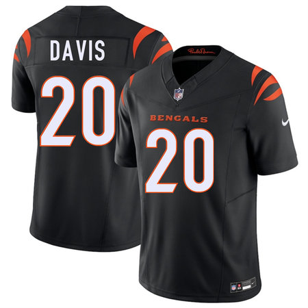 Youth Cincinnati Bengals #20 Tacario Davis Black 2026 NFL Draft Vapor F.U.S.E. Limited Jersey