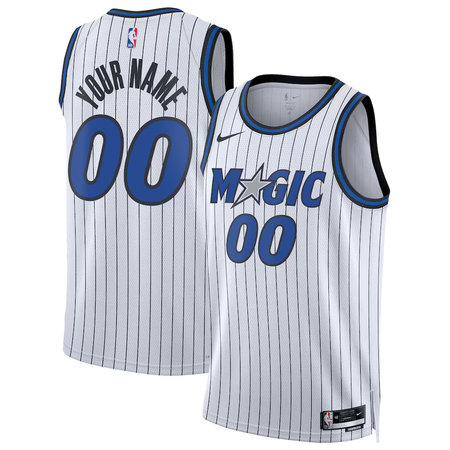 Men's Orlando Magic Nike White Swingman Association Edition Custom Jersey