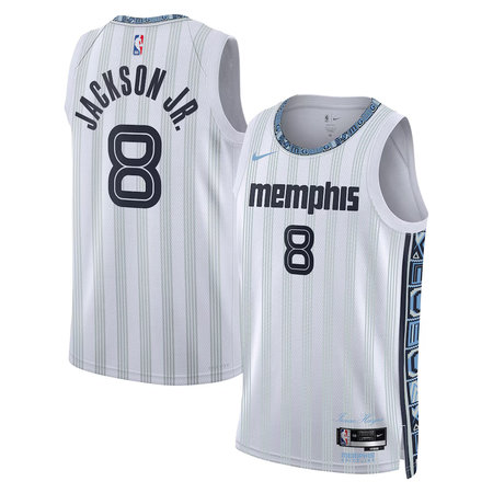 Women's Memphis Grizzlies #8 Jaren Jackson Jr. Nike White 2025/26 Swingman City Edition Jersey