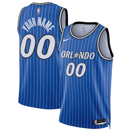 Men's Orlando Magic Nike Blue Swingman Icon Edition Custom Jersey