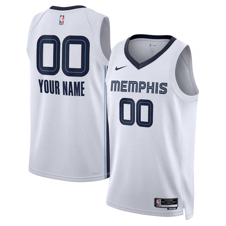 Men's Memphis Grizzlies Nike White Swingman Association Edition Custom Jersey