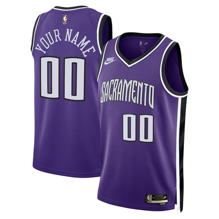 Men's Sacramento Kings Nike Purple Swingman Classic Edition Custom Jersey