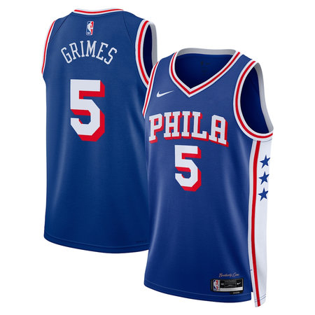 Women's Philadelphia 76ers #5 Quentin Grimes Blue Swingman Icon Edition Jersey
