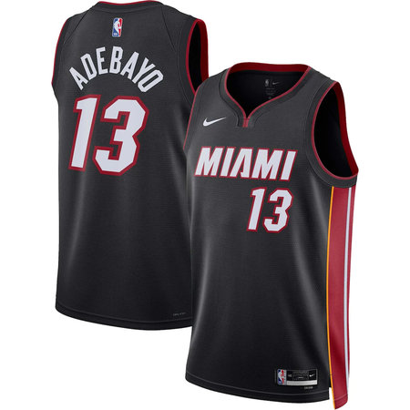Youth Miami Heat #13 Bam Adebayo Nike Black Swingman Icon Edition Jersey