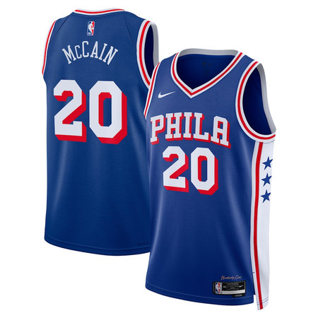 Women's Philadelphia 76ers #20 Jared McCain Blue Swingman Icon Edition Jersey