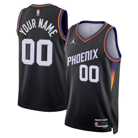 Men's Phoenix Suns Nike Black Swingman Statement Edition Custom Jersey
