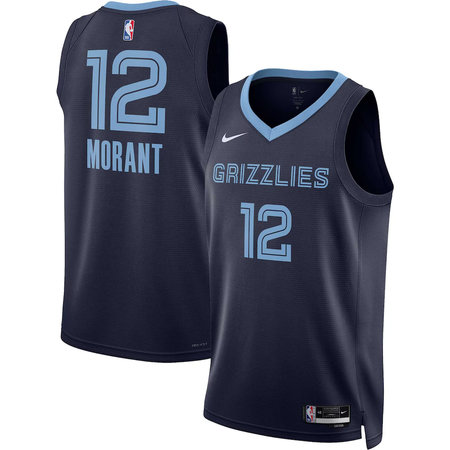 Youth Memphis Grizzlies #12 Ja Morant Nike Navy Swingman Icon Edition Jersey