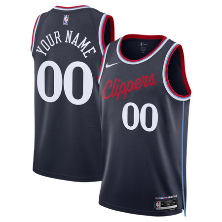 Men's LA Clippers Nike Navy Swingman Icon Edition Custom Jersey