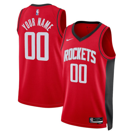 Men's Houston Rockets NIke Red Swingman Icon Edition Custom Jersey