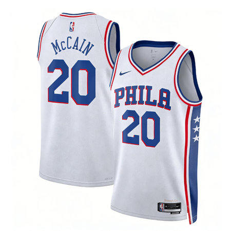 Women's Philadelphia 76ers #20 Jared McCain White 2022/23 Swingman Association Edition Jersey
