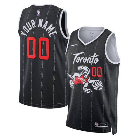 Men's Toronto Raptors Nike Black 2025/26 Swingman City Edition Custom Jersey