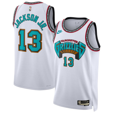 Men's Memphis Grizzlies #13 Jaren Jackson Jr. White Swingman Classic Edition Jersey