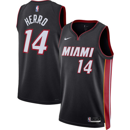 Youth Miami Heat #14 Tyler Herro Nike Black Swingman Icon Edition Jersey