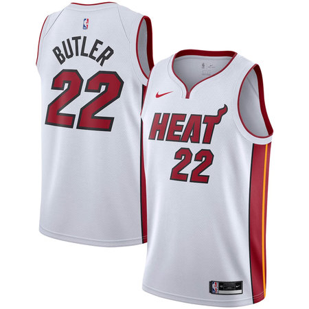 Women's Miami Heat #22 Jimmy Butler Nike White Swingman Player Association Edition Jersey