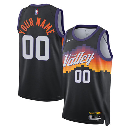 Men's Phoenix Suns Nike Black 2025/26 Swingman City Edition Custom Jersey