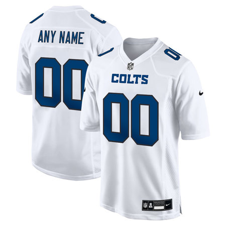 Youth Indianapolis Colts Tundra White Fashion Game Custom Jersey