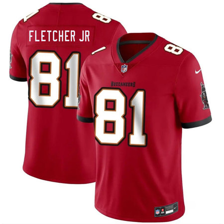 Men's Tampa Bay Buccaneers #81 Kenny Fletcher Jr Red 2026 Draft Vapor Limited Stitched Jersey