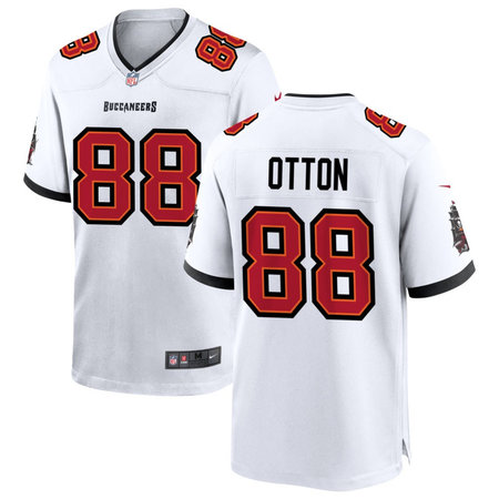 Men's Tampa Bay Buccaneers #88 Cade Otton White Game Jersey