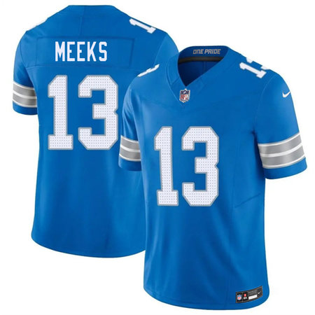 Men's Detroit Lions #13 Jackson Meeks Blue 2026 Vapor F.U.S.E. Limited Stitched Jersey