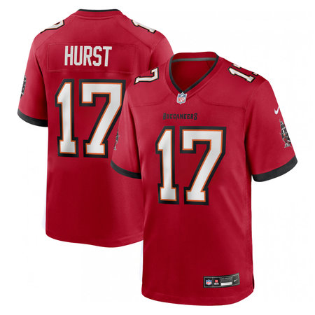 Men's Tampa Bay Buccaneers #17 John Hurst Nike Red Game Jersey