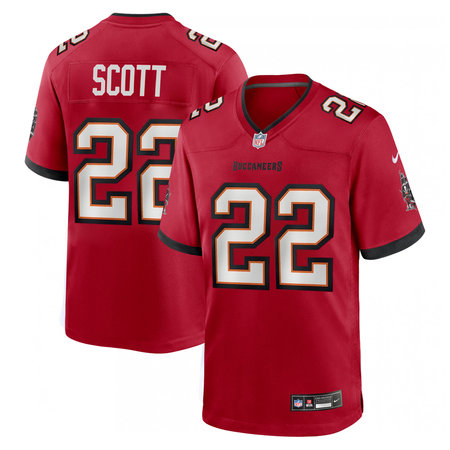 Men's Tampa Bay Buccaneers #22 Keionte Scott Nike Red Game Jersey
