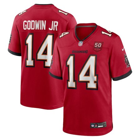 Men's Tampa Bay Buccaneers #14 Chris Godwin Jr. Nike Red 50th Anniversary Game Jersey