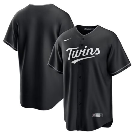 Men's Minnesota Twins Nike Black Lights Out Replica Jersey