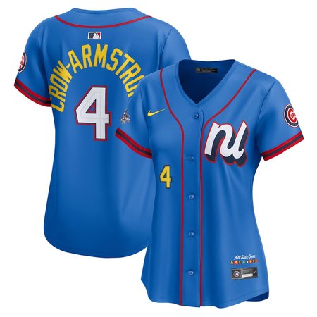 Women's National League #4 Pete Crow-Armstrong Nike Blue 2025 All-Star Edition Limited Player Jersey