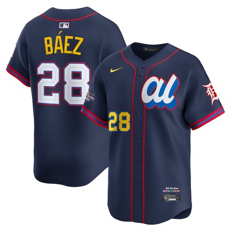 Men's American League #28 Javier Baez Nike Navy 2025 All-Star Edition Limited Player Jersey
