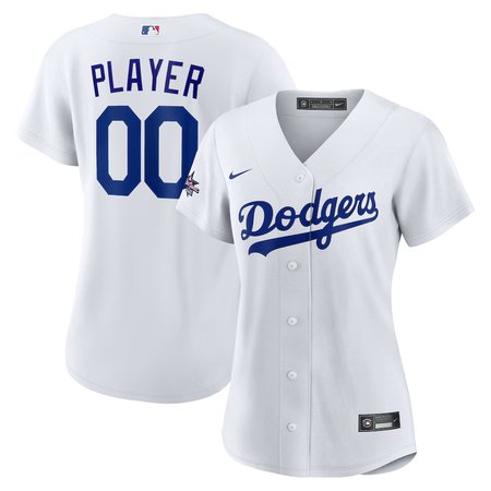 Women's Los Angeles Dodgers Nike White 2025 MLB All-Star Game Home Custom Replica Jersey