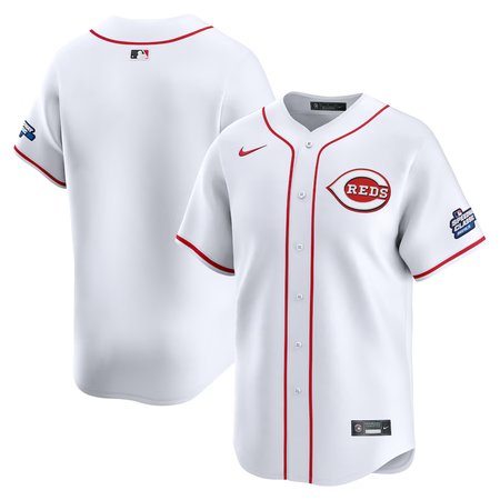 Youth Cincinnati Reds Nike White 2025 MLB Speedway Classic Home Limited Jersey